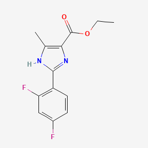 ethyl 2-(2,4-difluorophenyl)-5-methyl-1H-imidazole-4-carboxylate