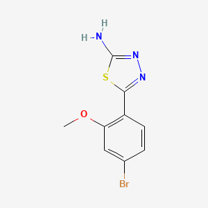 2-Amino-5-(4-bromo-2-methoxyphenyl)-1,3,4-thiadiazole