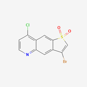 3-Bromo-8-chlorothieno[2,3-g]quinoline 1,1-Dioxide