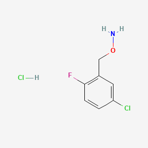 molecular formula C7H8Cl2FNO B13693626 O-(5-Chloro-2-fluorobenzyl)hydroxylamine Hydrochloride 