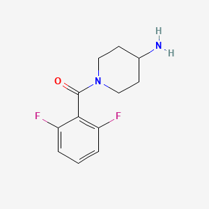 molecular formula C12H14F2N2O B1369364 1-(2,6-Difluorobenzoyl)piperidin-4-amine 
