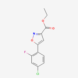 Ethyl 5-(4-Chloro-2-fluorophenyl)isoxazole-3-carboxylate