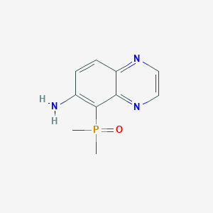 molecular formula C10H12N3OP B13693666 5-Dimethylphosphorylquinoxalin-6-amine 