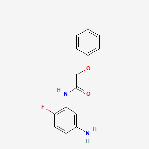 molecular formula C15H15FN2O2 B1369369 N-(5-氨基-2-氟苯基)-2-(4-甲基苯氧基)-乙酰胺 CAS No. 1016731-64-8
