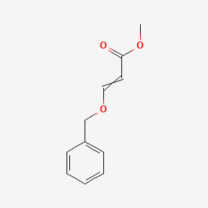 molecular formula C11H12O3 B13693697 Methyl 3-(benzyloxy)prop-2-enoate CAS No. 127762-21-4