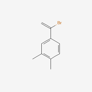 molecular formula C10H11Br B13693699 4-(1-Bromovinyl)-1,2-dimethylbenzene 