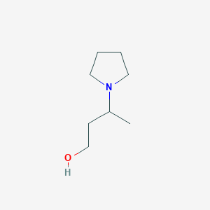 B136937 3-(Pyrrolidin-1-yl)butan-1-ol CAS No. 158261-95-1