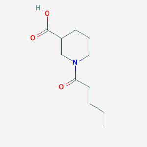 molecular formula C11H19NO3 B1369370 1-Pentanoylpiperidine-3-carboxylic acid 
