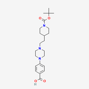 4-[4-[2-(1-Boc-4-piperidyl)ethyl]-1-piperazinyl]benzoic Acid