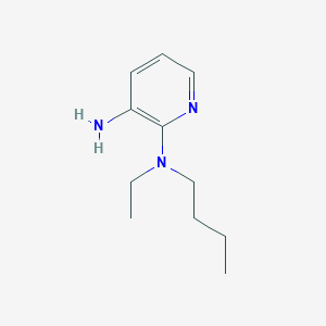 molecular formula C11H19N3 B1369373 2-N-Butyl-2-N-ethylpyridine-2,3-diamine 