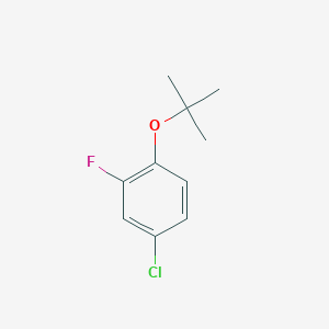 molecular formula C10H12ClFO B13693752 1-(tert-Butoxy)-4-chloro-2-fluorobenzene 