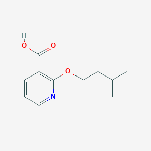 molecular formula C11H15NO3 B1369377 2-(3-Methylbutoxy)pyridine-3-carboxylic acid 