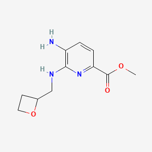 Methyl (S)-5-Amino-6-[(oxetan-2-ylmethyl)amino]picolinate