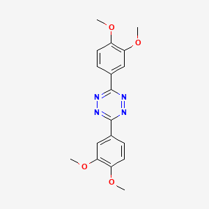 molecular formula C18H18N4O4 B13693785 3,6-Bis(3,4-dimethoxyphenyl)-1,2,4,5-tetrazine 