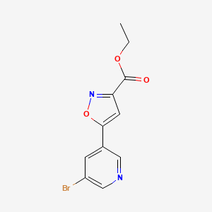 Ethyl 5-(5-Bromo-3-pyridyl)isoxazole-3-carboxylate