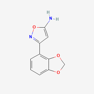 3-(Benzo[d][1,3]dioxol-4-yl)isoxazol-5-amine