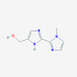 molecular formula C8H10N4O B13693843 (1'-Methyl-1H,1'H-[2,2'-biimidazol]-4-yl)methanol 