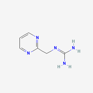 molecular formula C6H9N5 B13693853 1-(2-Pyrimidinylmethyl)guanidine 