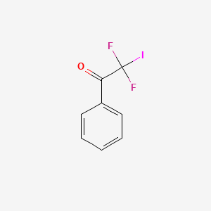 molecular formula C8H5F2IO B13693870 alpha,alpha-Difluoro-alpha-iodoacetophenone 