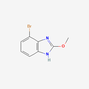 molecular formula C8H7BrN2O B13693893 4-bromo-2-methoxy-1H-benzo[d]imidazole 