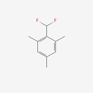 molecular formula C10H12F2 B13693914 2-(Difluoromethyl)mesitylene 