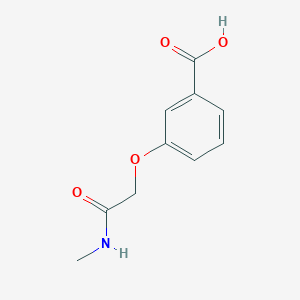 molecular formula C10H11NO4 B1369392 3-Methylcarbamoylmethoxy-benzoic acid 