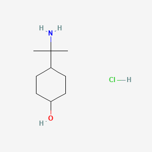 molecular formula C9H20ClNO B13693920 4-(2-Amino-2-propyl)cyclohexanol Hydrochloride 