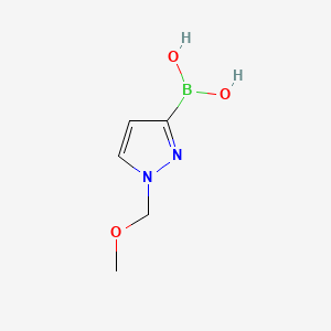 molecular formula C5H9BN2O3 B13693922 1-(Methoxymethyl)pyrazole-3-boronic Acid 