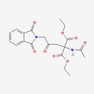 molecular formula C20H22N2O8 B13693927 Diethyl 2-Acetamido-2-[3-(1,3-dioxo-2-isoindolinyl)-2-oxopropyl]malonate 