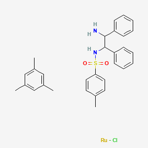 [(1S,2S)-2-amino-1,2-diphenylethyl]-(4-methylphenyl)sulfonylazanide,chlororuthenium(1+),1-methyl-4-propan-2-ylbenzene