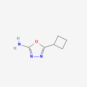 molecular formula C6H9N3O B1369394 5-环丁基-1,3,4-噁二唑-2-胺 CAS No. 89464-84-6
