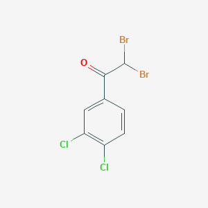 molecular formula C8H4Br2Cl2O B13693965 2,2-Dibromo-1-(3,4-dichlorophenyl)ethanone 