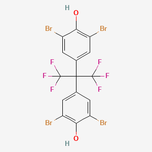 2,6-Dibromo-4-[2-(3,5-dibromo-4-hydroxyphenyl)-1,1,1,3,3,3-hexafluoropropan-2-yl]phenol