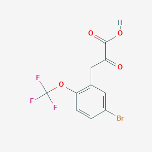 3-[5-Bromo-2-(trifluoromethoxy)phenyl]-2-oxopropanoic acid