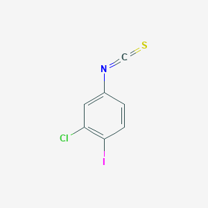 molecular formula C7H3ClINS B13693975 3-Chloro-4-iodophenyl Isothiocyanate 