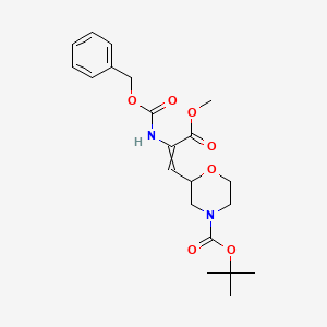 Methyl (S,Z)-3-(4-Boc-morpholin-2-yl)-2-(Cbz-amino)acrylate