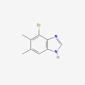 molecular formula C9H9BrN2 B13694009 7-Bromo-5,6-dimethylbenzimidazole 