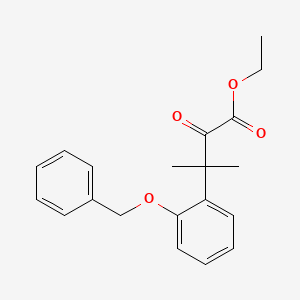 molecular formula C20H22O4 B13694010 Ethyl 3-(2-(benzyloxy)phenyl)-3-methyl-2-oxobutanoate 