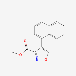 molecular formula C15H11NO3 B13694016 Methyl 4-(1-Naphthyl)isoxazole-3-carboxylate 