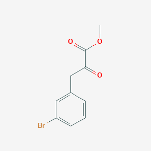 molecular formula C10H9BrO3 B13694033 Methyl 3-(3-bromophenyl)-2-oxopropanoate 