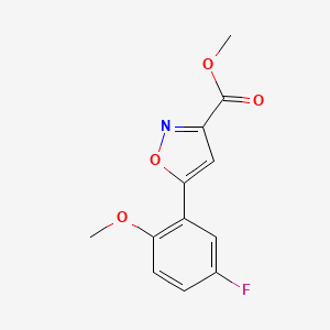 Methyl 5-(5-Fluoro-2-methoxyphenyl)isoxazole-3-carboxylate