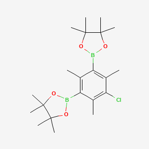 5-Chloro-2,4,6-trimethyl-1,3-phenylenedi(boronic Acid Pinacol Ester)