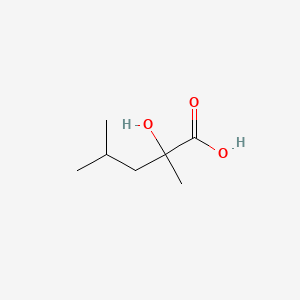 molecular formula C7H14O3 B1369408 2-Hydroxy-2,4-dimethylpentanoic acid CAS No. 3639-23-4