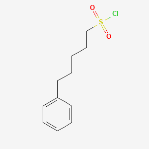 molecular formula C11H15ClO2S B13694109 5-Phenylpentane-1-sulfonyl chloride 