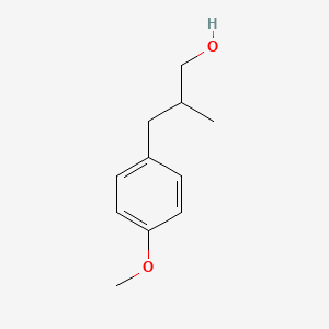 molecular formula C11H16O2 B1369411 3-(4-Methoxyphenyl)-2-methylpropan-1-ol CAS No. 64506-21-4