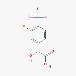 2-[3-Bromo-4-(trifluoromethyl)phenyl]-2-hydroxyacetic acid