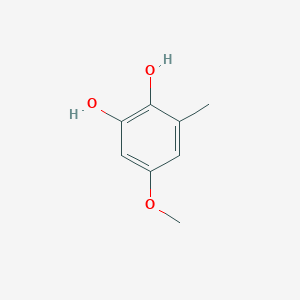 molecular formula C8H10O3 B13694129 5-Methoxy-3-methyl-1,2-benzenediol 