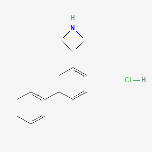 molecular formula C15H16ClN B13694143 3-(3-Biphenylyl)azetidine Hydrochloride 