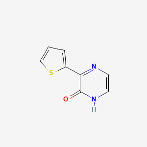 molecular formula C8H6N2OS B13694150 3-(2-Thienyl)pyrazin-2(1H)-one 