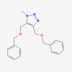 molecular formula C19H21N3O2 B13694154 4,5-Bis((benzyloxy)methyl)-1-methyl-1H-1,2,3-triazole 